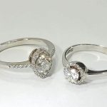 Halo dijamantski verenički prsten