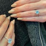 Dijamantski prsten sa topazom