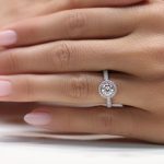 Pave dijamantski prsten