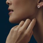 Dijamantske minđuše od ružičastog zlata