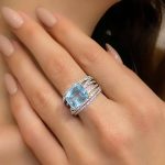 Dijamantski nakit sa plavim topazom