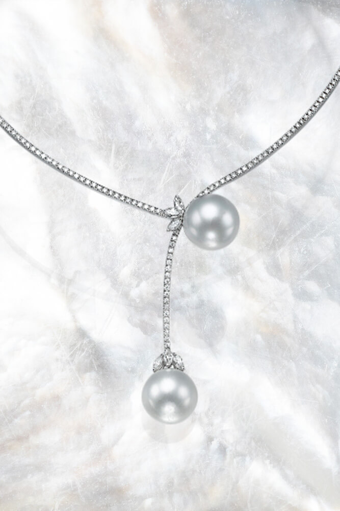 Dijamantske ogrlice sa biserom