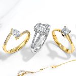 Dijamantski verenički prsten od belog ili žutog zlata