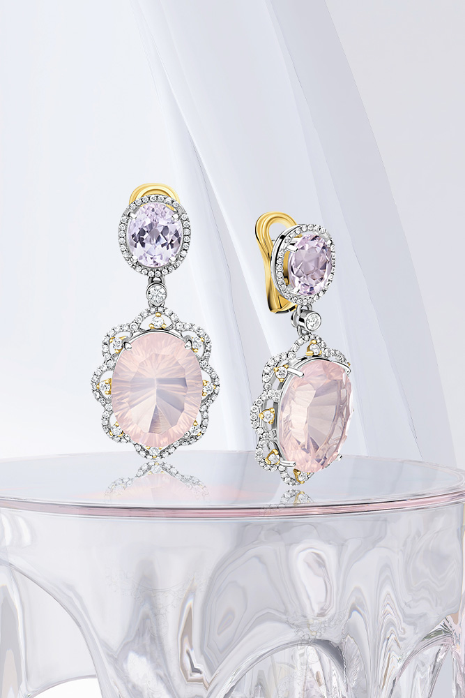 Minđuše sa dragim kamenjem u boji