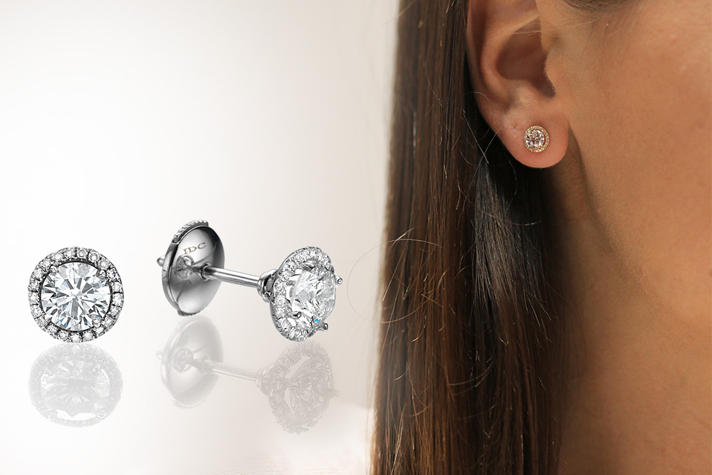 Halo dijamantske minđuše